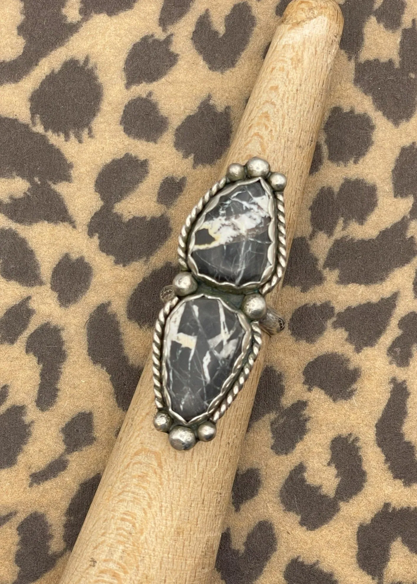 White Buffalo Turquoise Ring sold by Modcloth