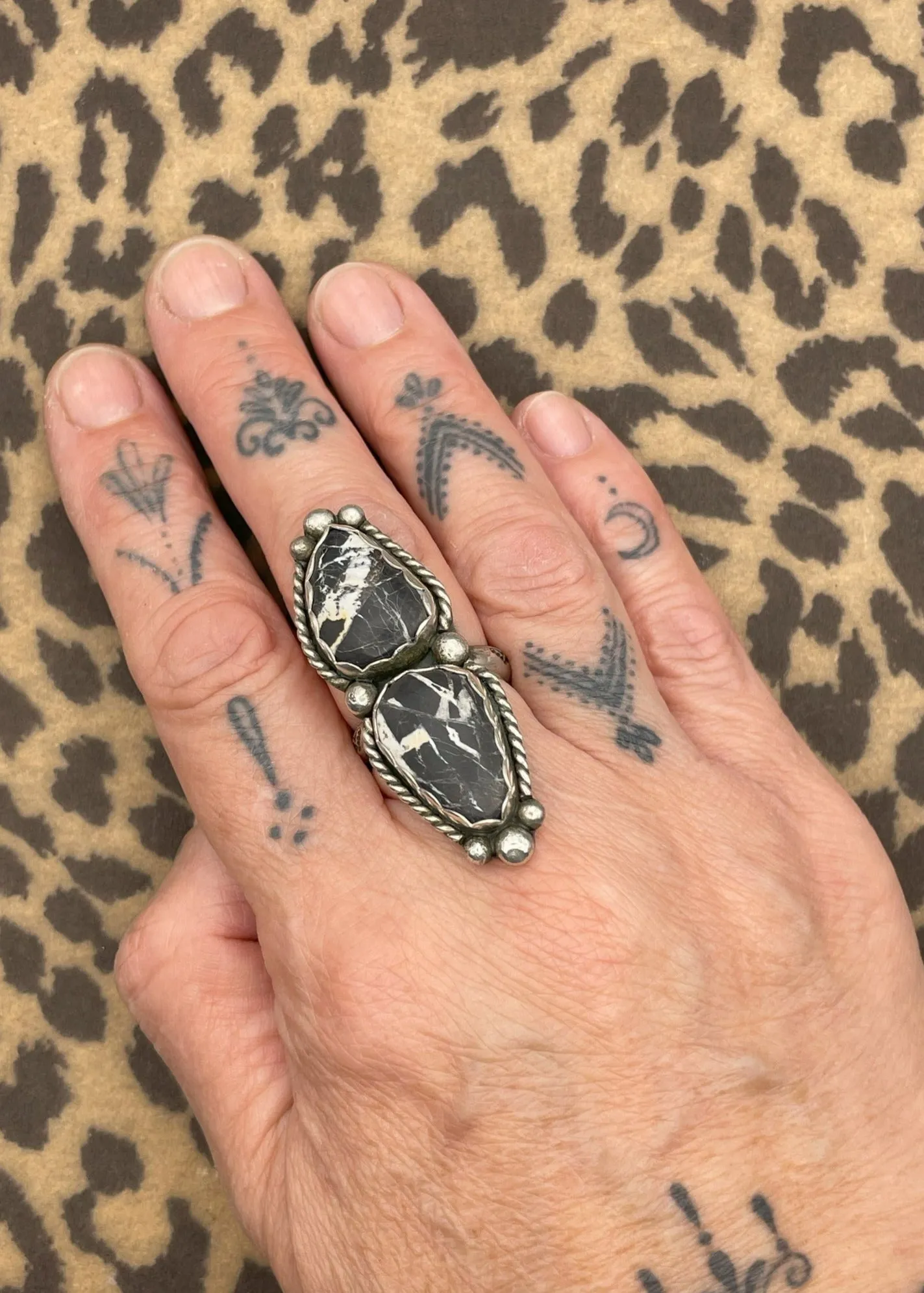 White Buffalo Turquoise Ring sold by Modcloth product image thumbnail 2