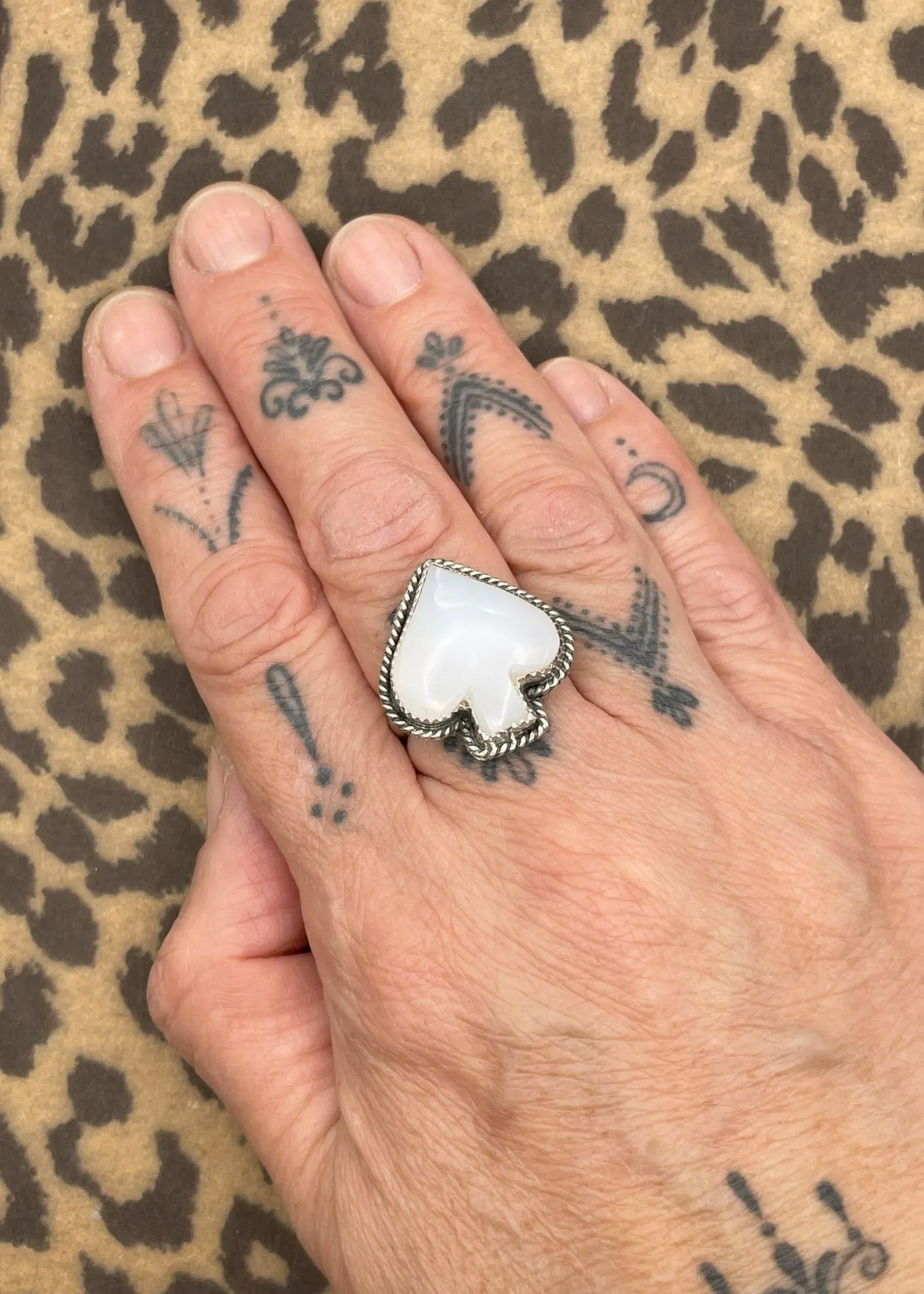 Ace of Spades White Quartz Ring sold by Modcloth product image thumbnail 2