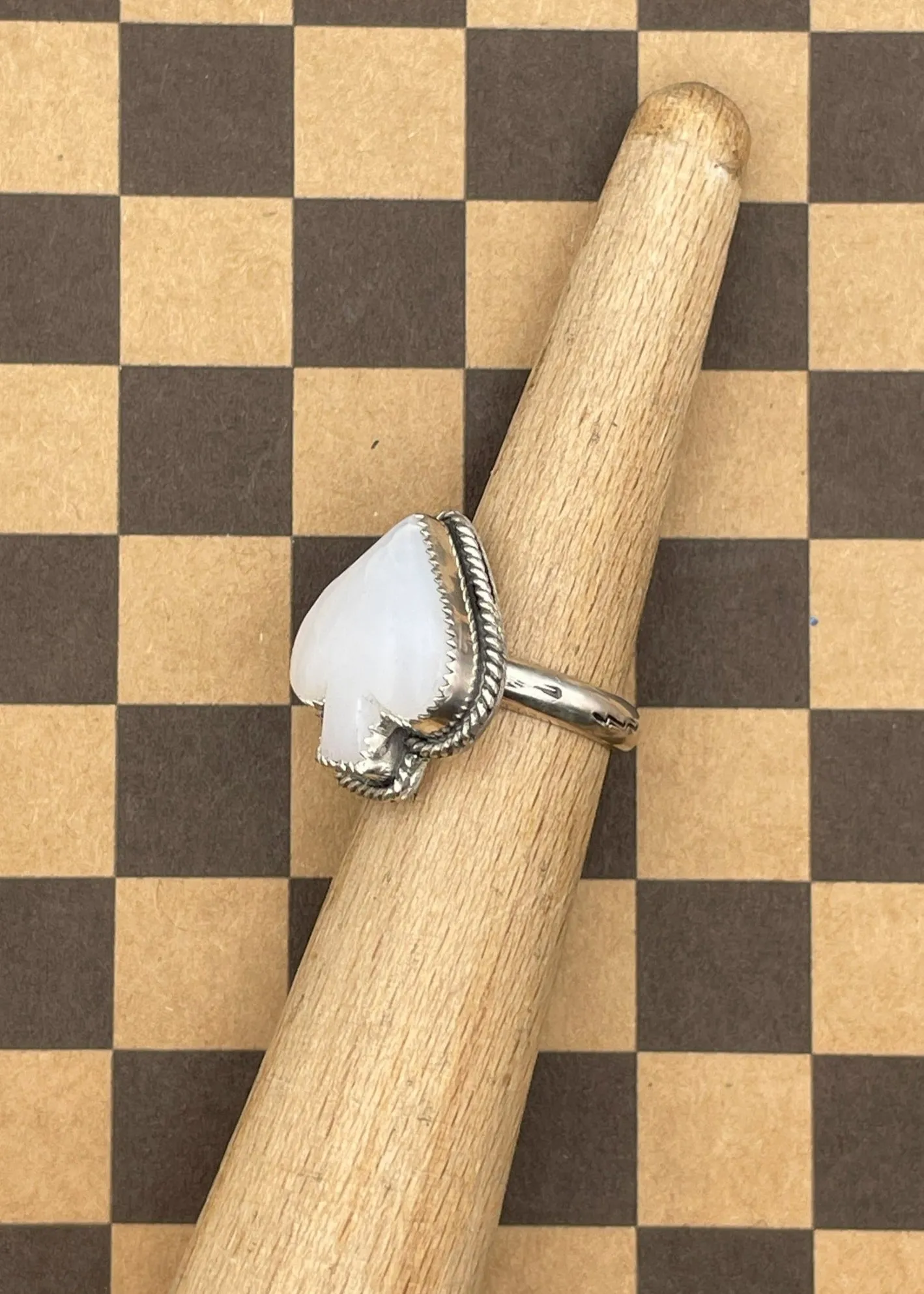 Ace of Spades White Quartz Ring sold by Modcloth product image thumbnail 3
