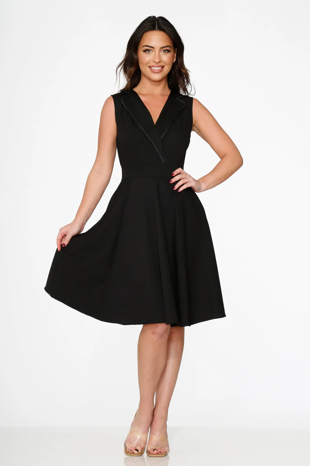 Black Swing Dress sold by Modcloth