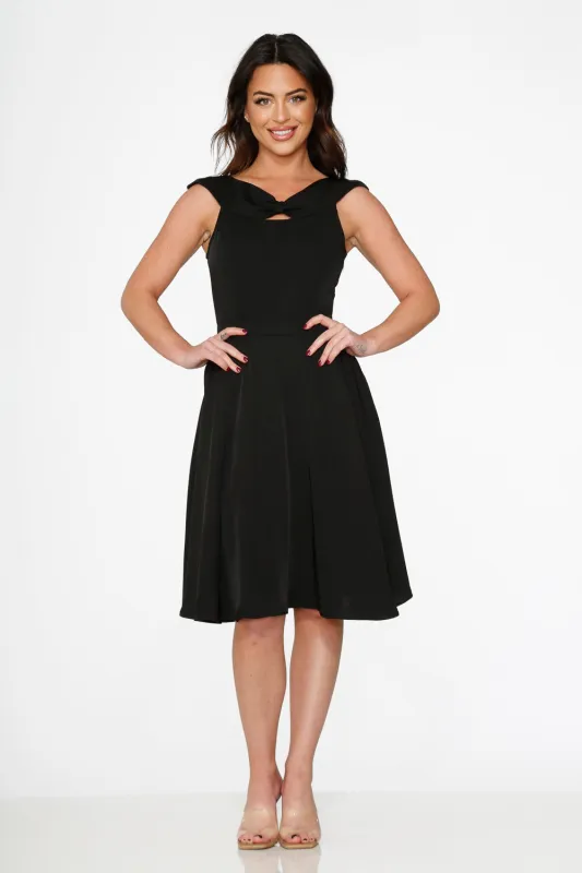 Black Occasional Swing Dress sold by Modcloth