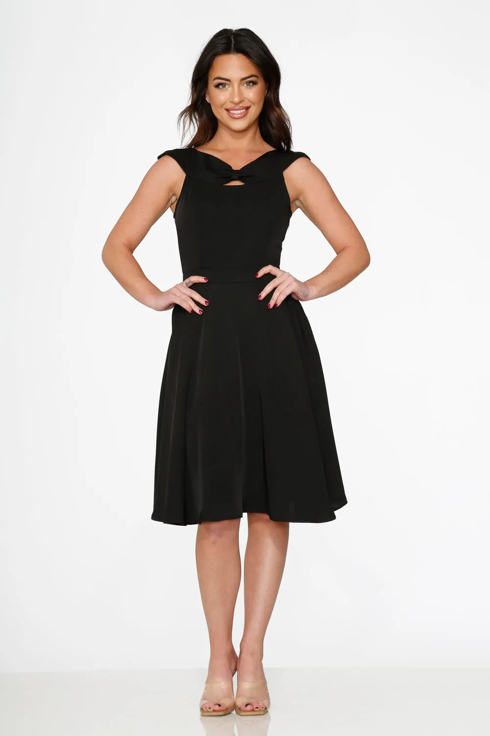 Black Occasional Swing Dress sold by Modcloth