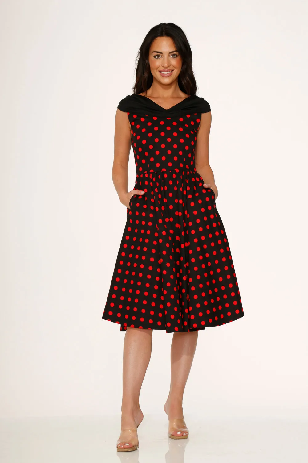 Black & Red Polka Dot Swing Dress sold by Modcloth product image thumbnail 4