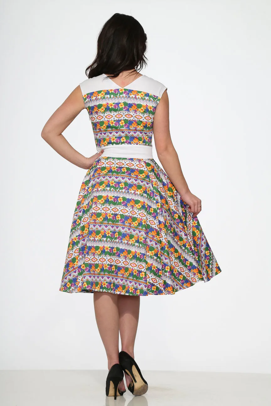 Purple Floral Swing Dress sold by Modcloth product image thumbnail 5