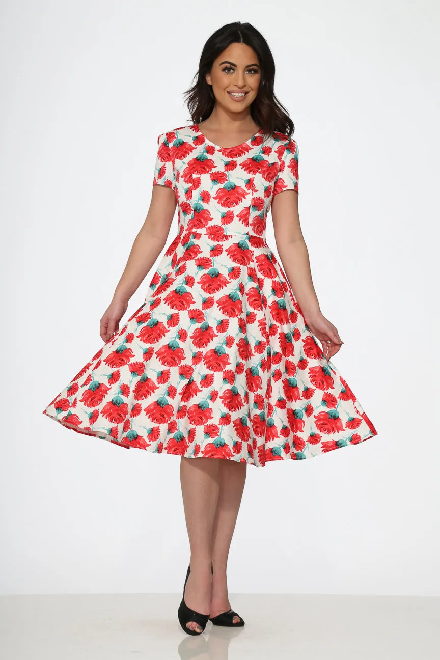 Bold Floral Swing Dress sold by Modcloth product image thumbnail 5
