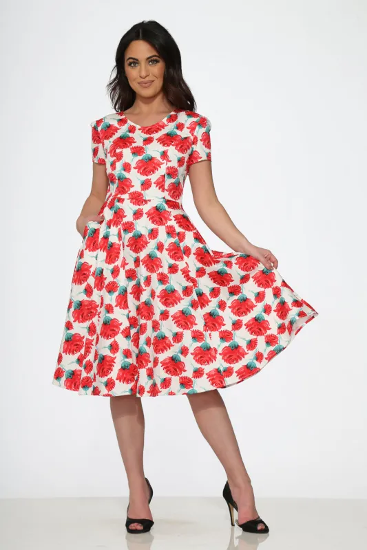 Bold Floral Swing Dress sold by Modcloth
