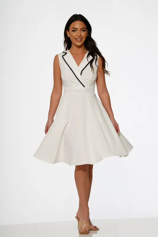 White Jenny Swing Dress sold by Modcloth