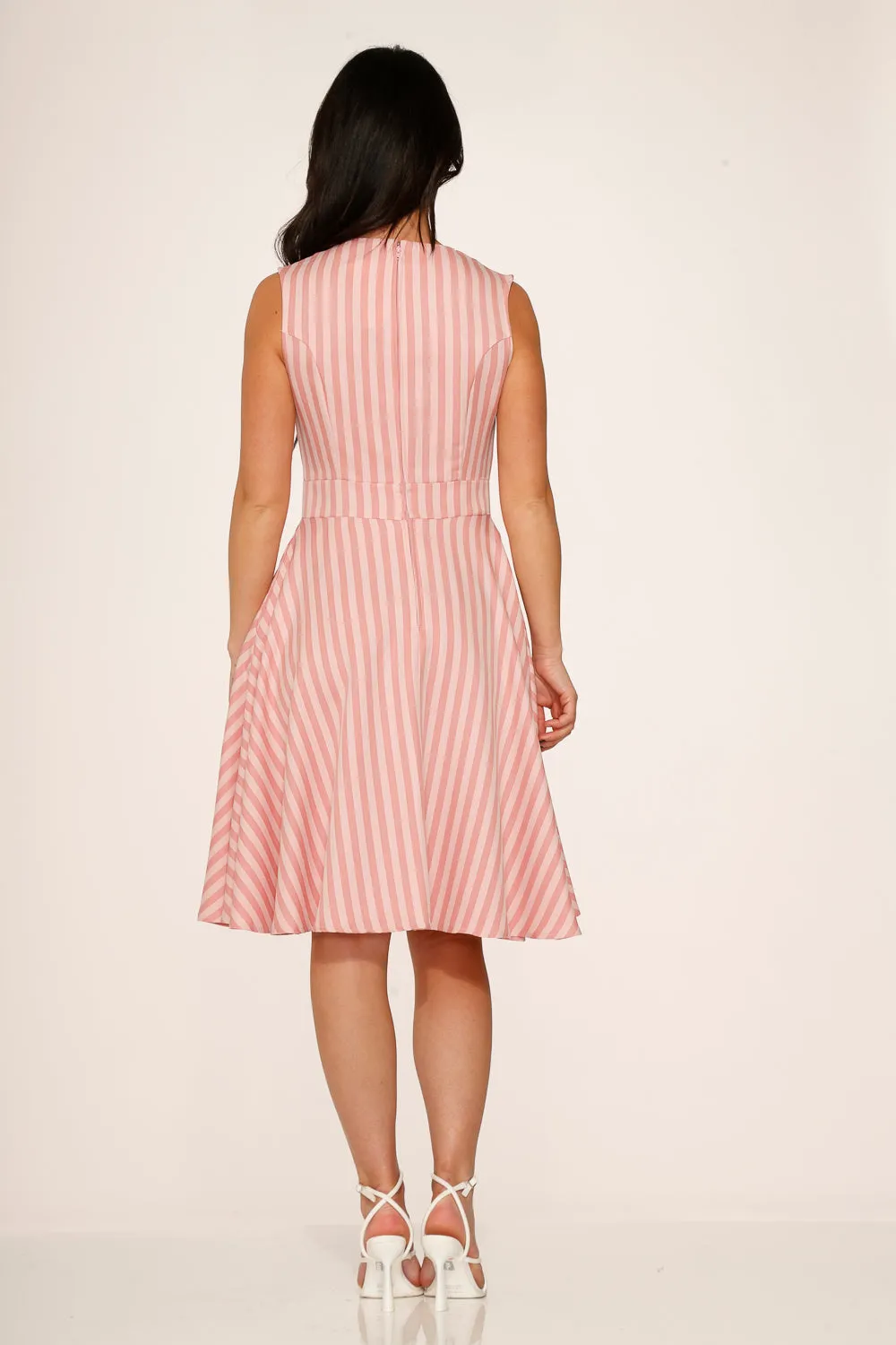 Pink Stripe Swing Dress sold by Modcloth product image thumbnail 5