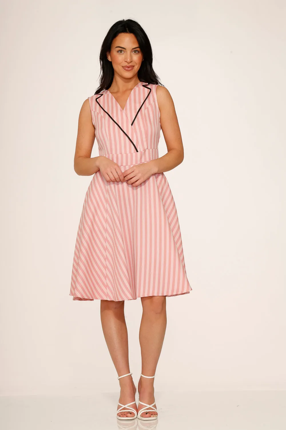 Pink Stripe Swing Dress sold by Modcloth product image thumbnail 3