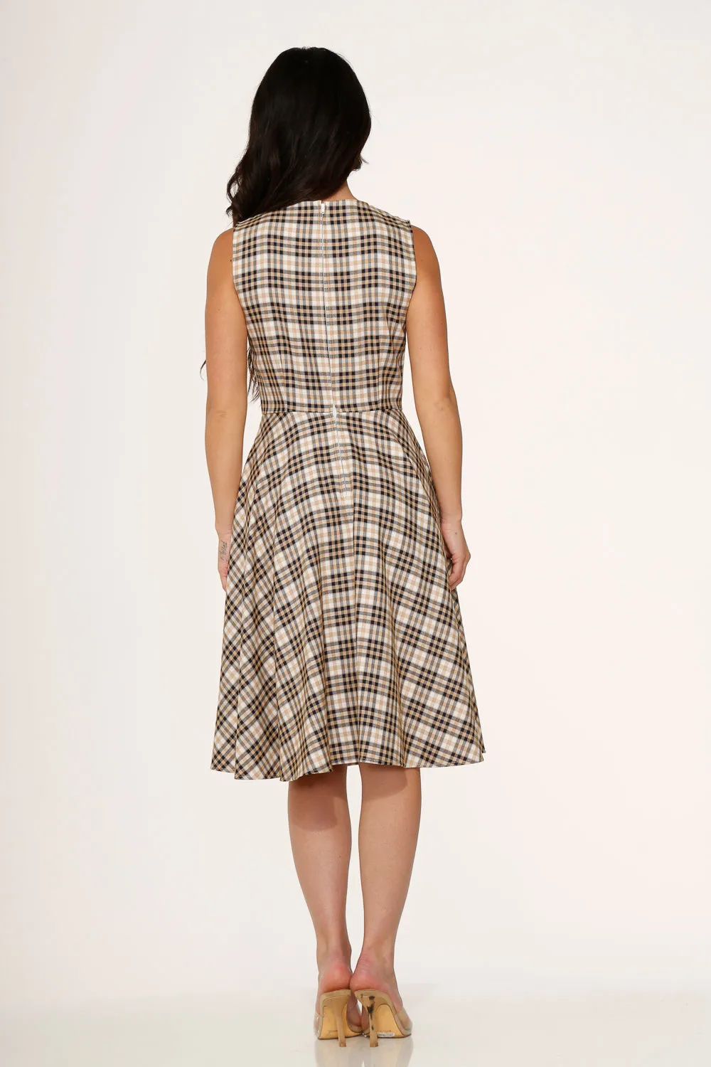 Yellow Plaid Swing Dress sold by Modcloth product image thumbnail 4