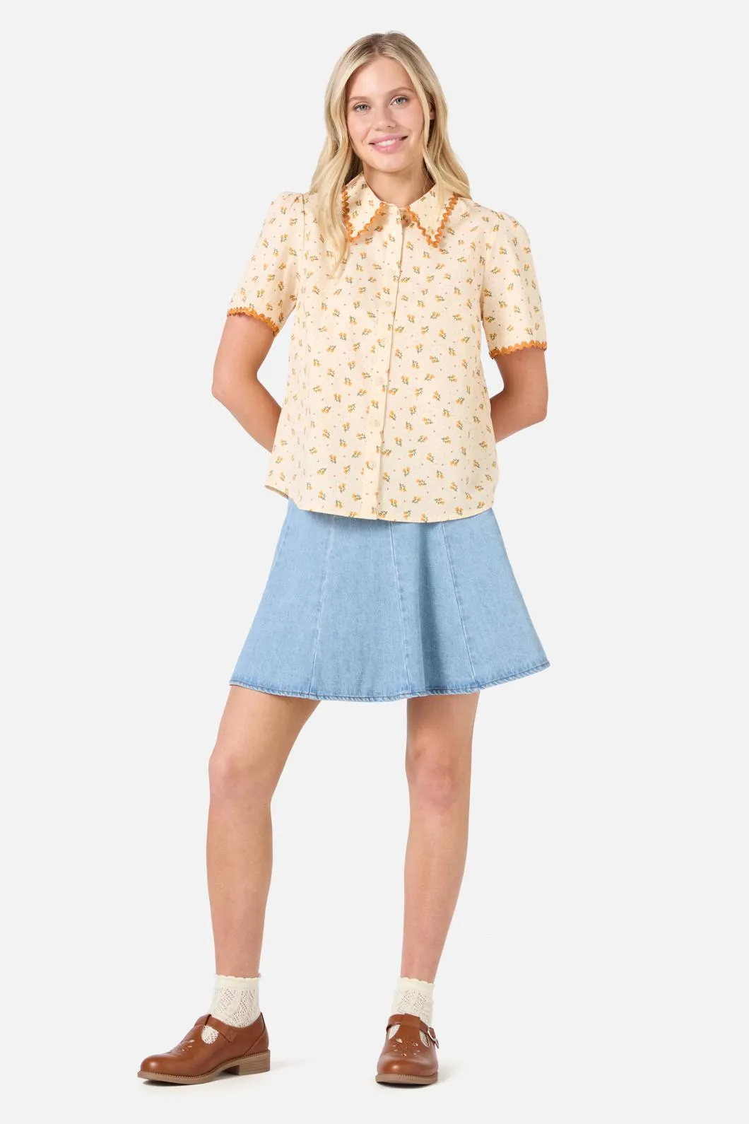 Holly Short Sleeve Blouse sold by Modcloth product image thumbnail 2