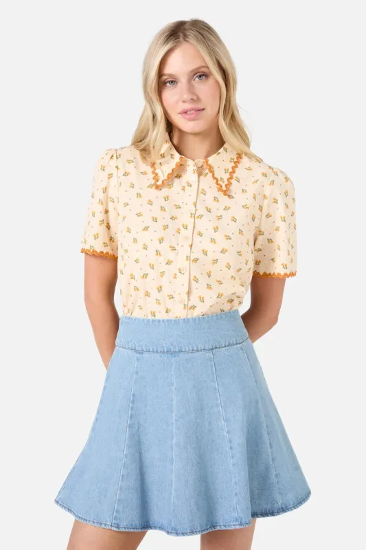 Holly Short Sleeve Blouse sold by Modcloth