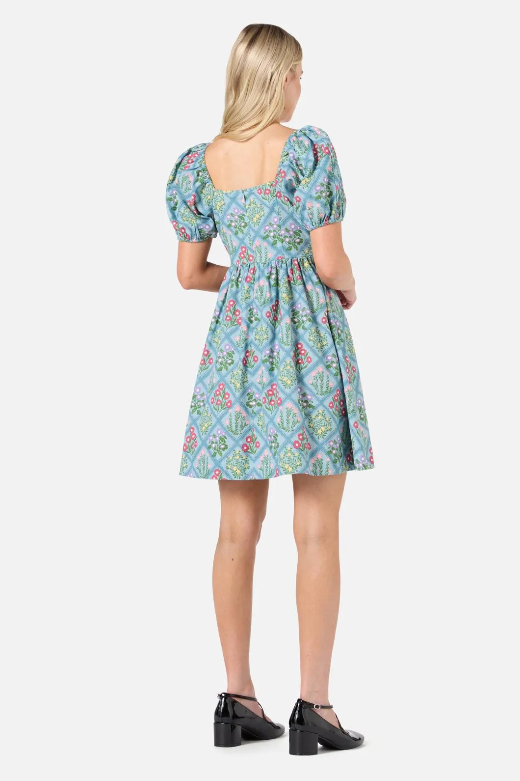 Lattice Floral Mini Dress sold by Modcloth product image thumbnail 4