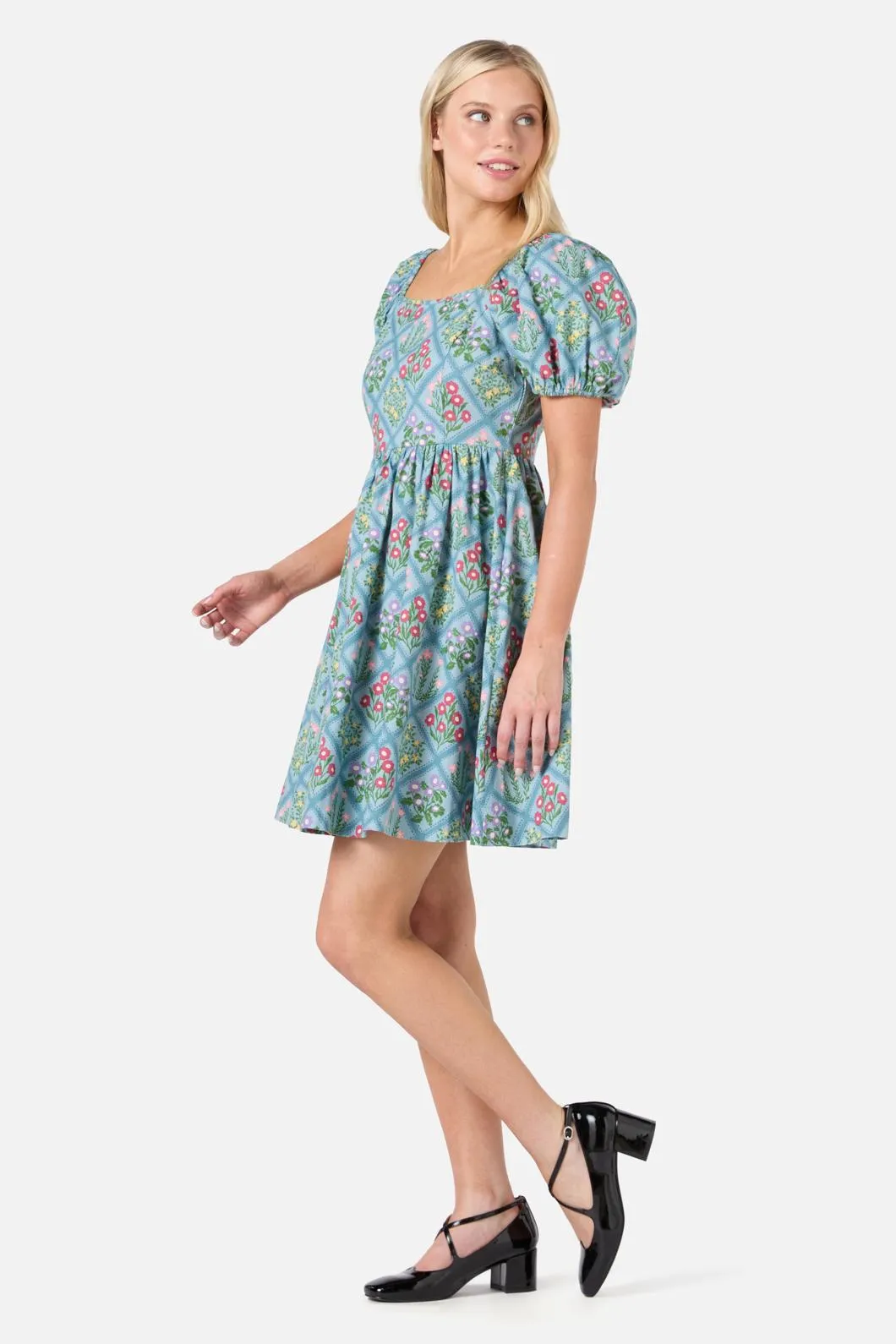 Lattice Floral Mini Dress sold by Modcloth product image thumbnail 3
