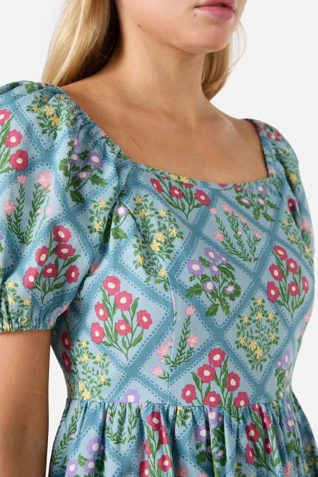 Lattice Floral Mini Dress sold by Modcloth product image thumbnail 5