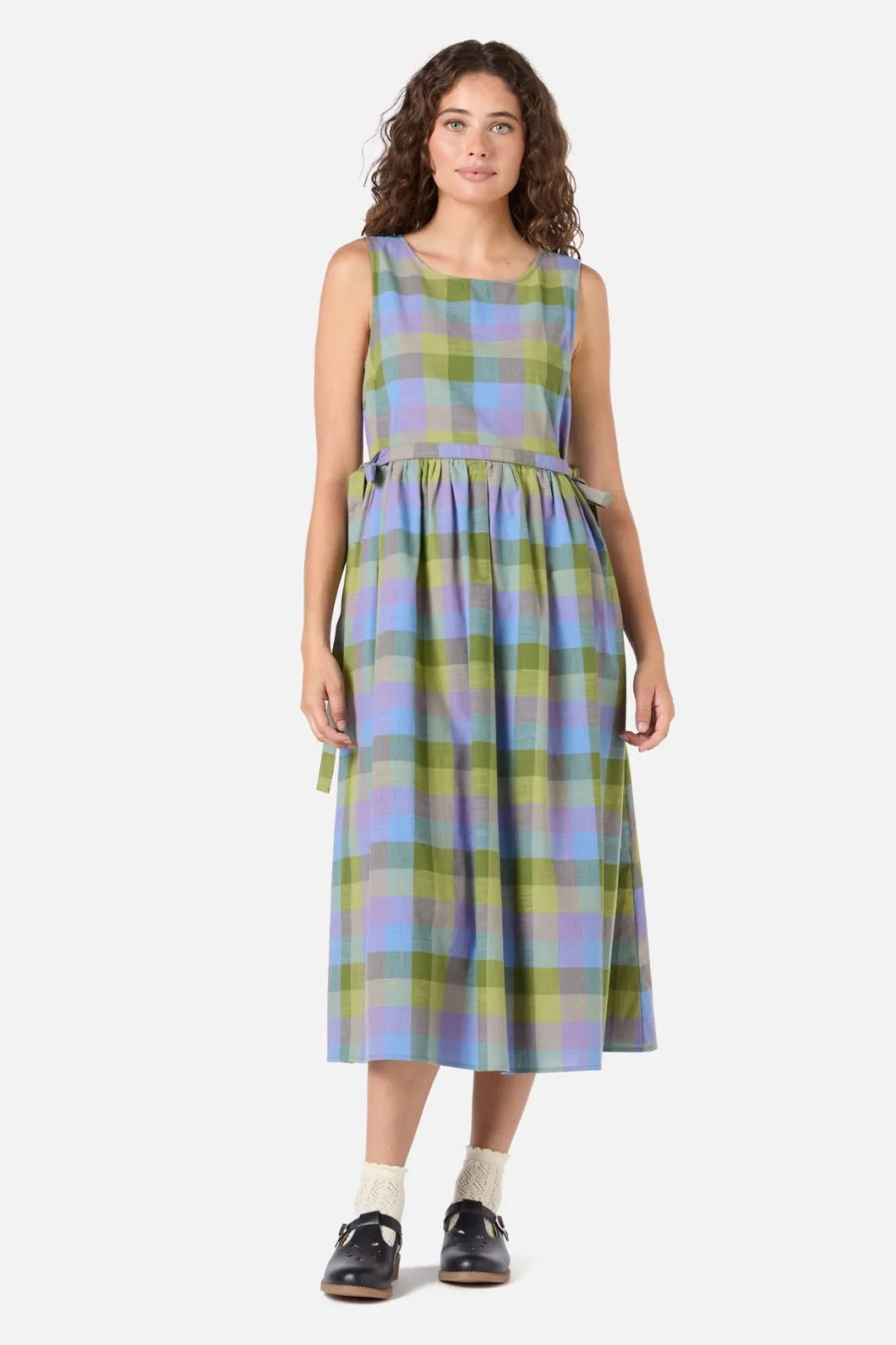 Maxine Check Midi Dress sold by Modcloth