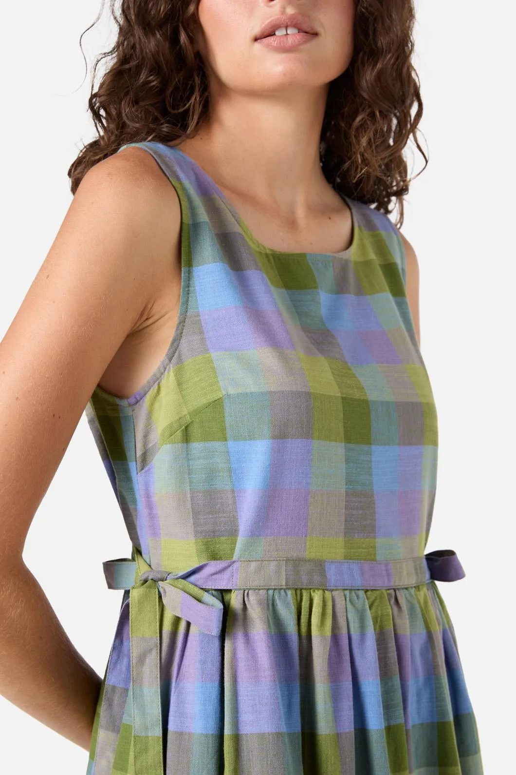 Maxine Check Midi Dress sold by Modcloth product image thumbnail 5