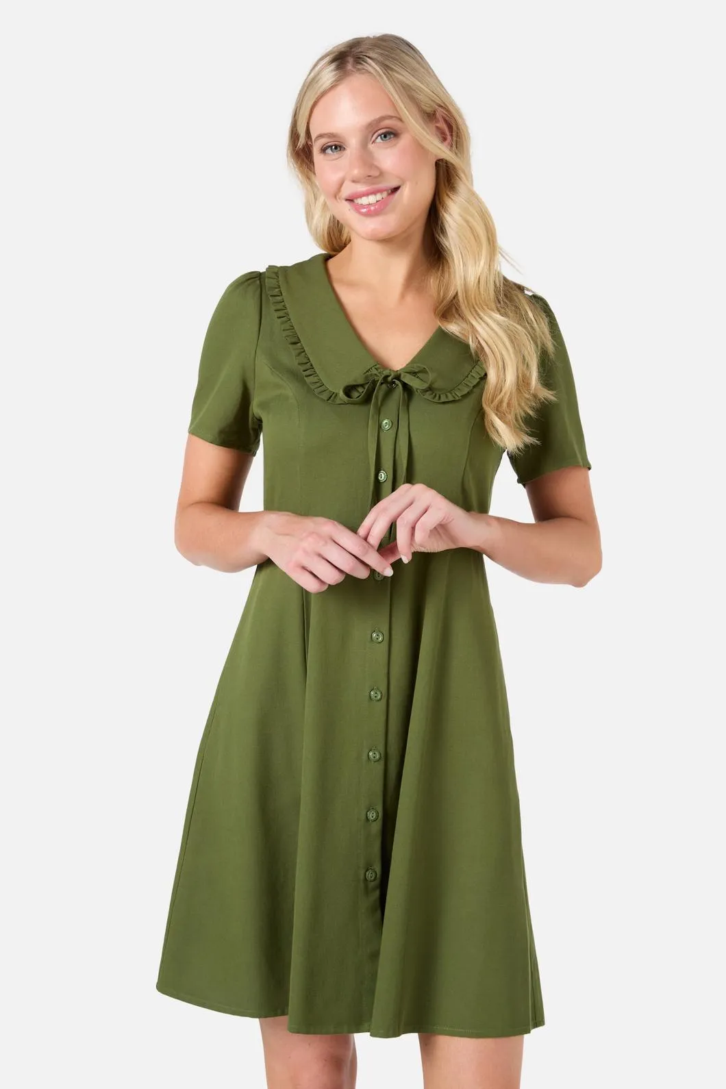 Dorothy Collared Mini Dress sold by Modcloth