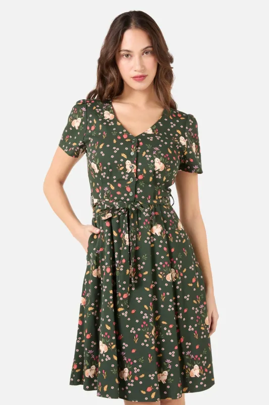 Coco Rabbit A-Line Dress sold by Modcloth