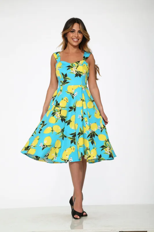 Lemon Print Swing Dress sold by Modcloth