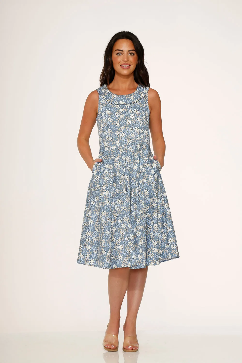 Blue Daisy Floral Swing Dress sold by Modcloth product image thumbnail 3