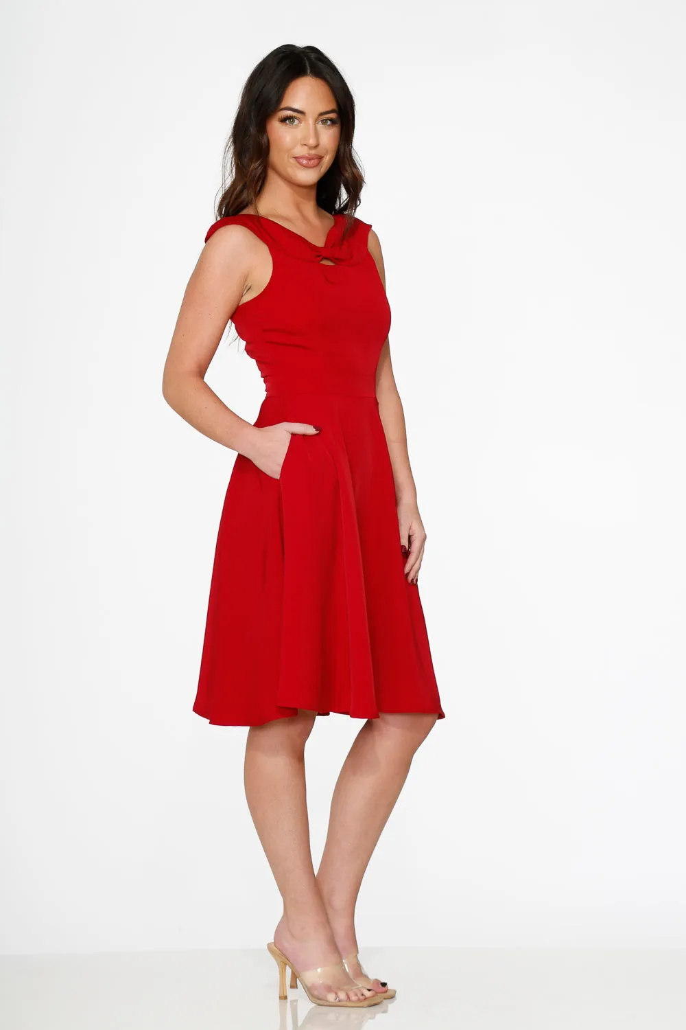 Red Occasional Swing Dress sold by Modcloth product image thumbnail 5
