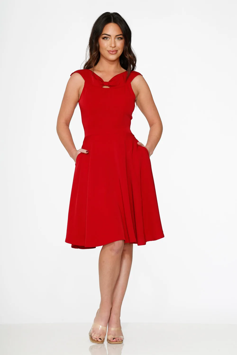 Red Occasional Swing Dress sold by Modcloth product image thumbnail 2
