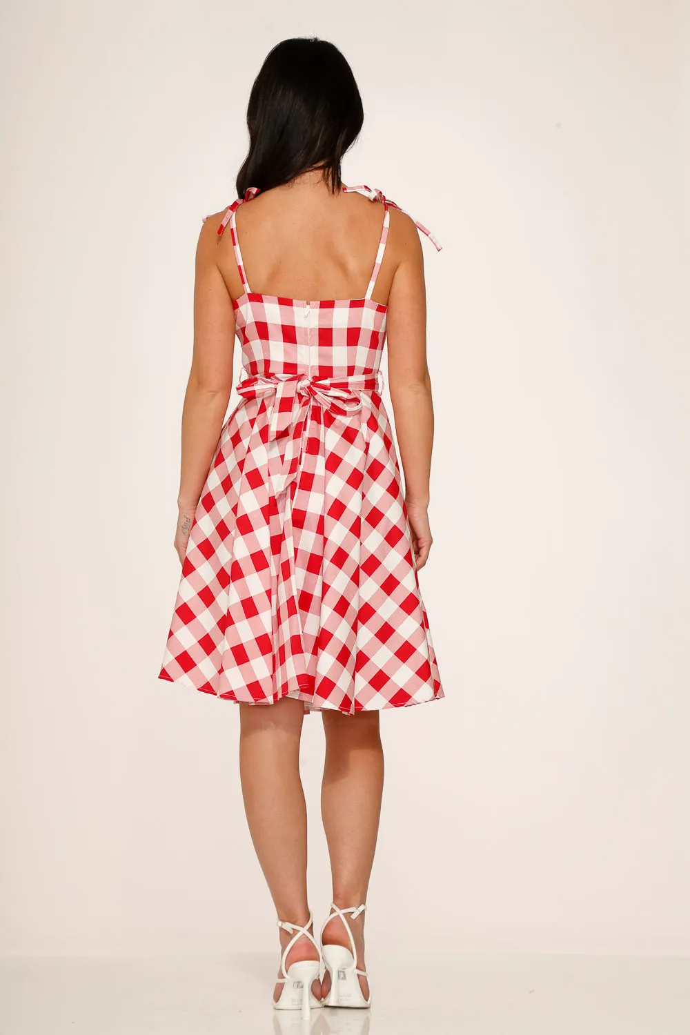 Red & White Picnic Swing Dress sold by Modcloth product image thumbnail 5