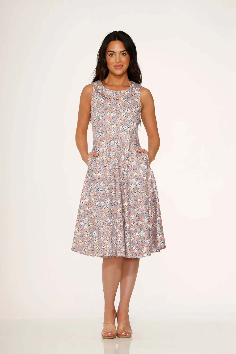 Pink Daisy Floral Swing Dress sold by Modcloth product image thumbnail 2