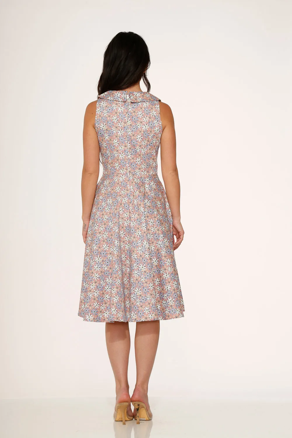 Pink Daisy Floral Swing Dress sold by Modcloth product image thumbnail 5