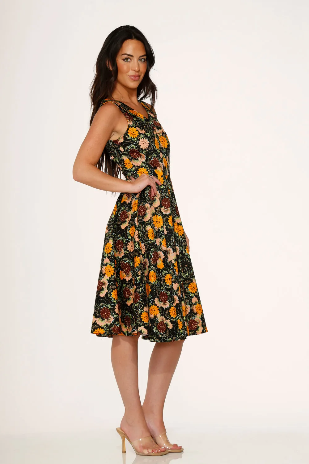 Yellow Floral Swing Dress sold by Modcloth product image thumbnail 4