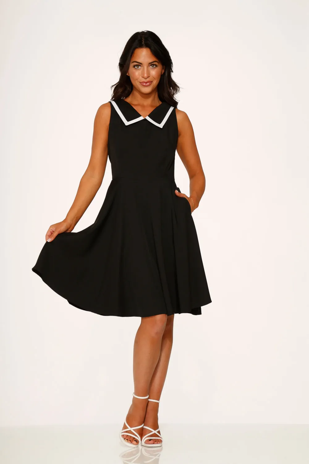 Black & White Swing Dress sold by Modcloth