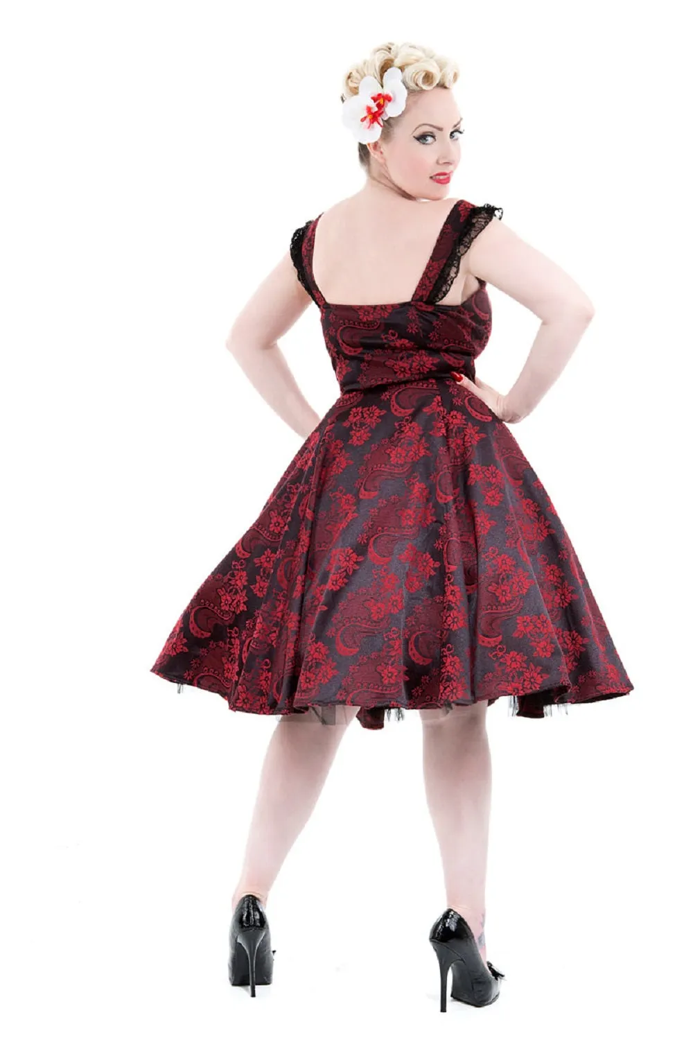 Red Byzantine Swing Dress sold by Modcloth product image thumbnail 2