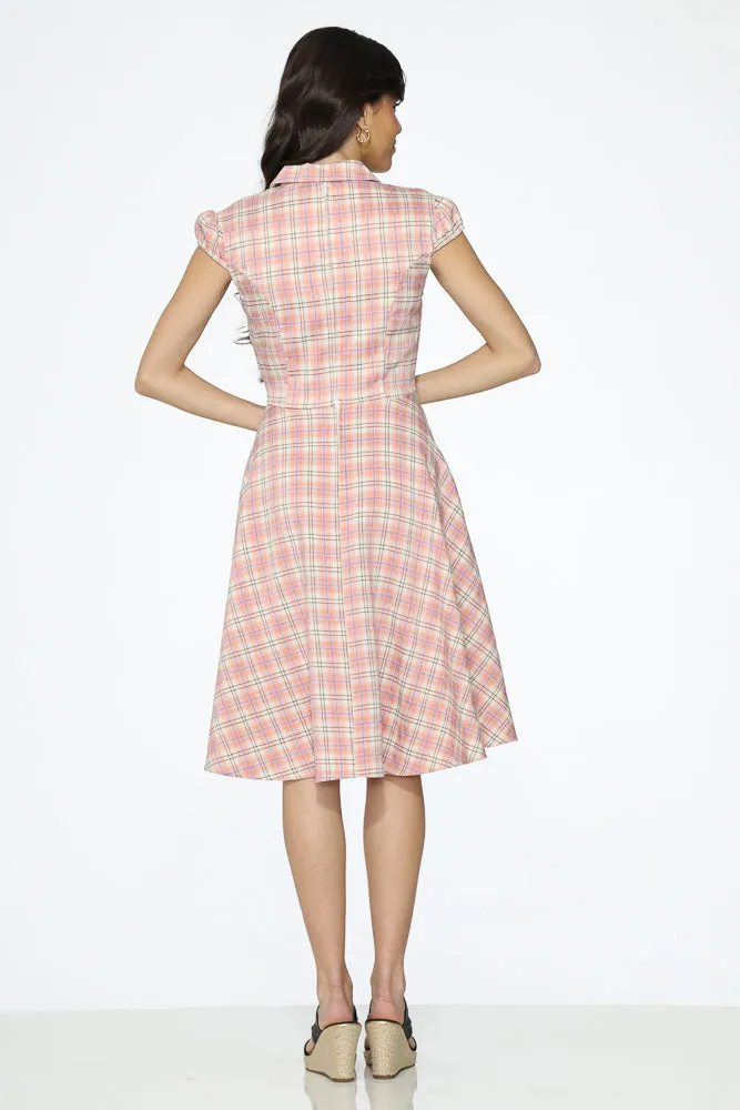 Pink Plaid Swing Dress sold by Modcloth product image thumbnail 5