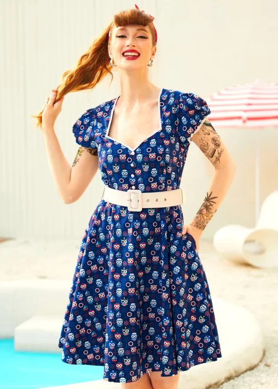 Drive In Delight Fit & Flare Dress made by Modcloth
