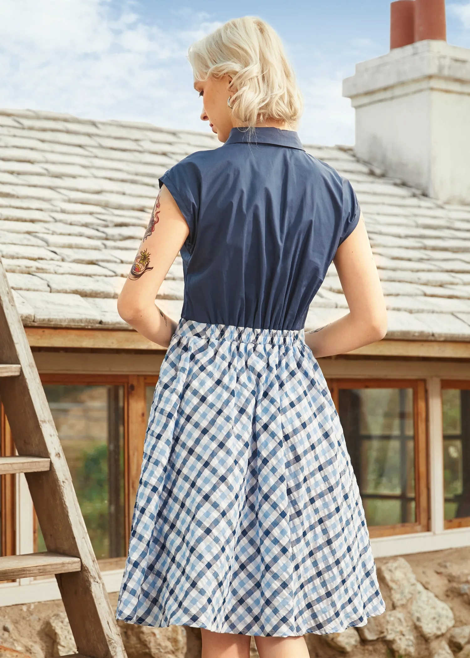 Gingham Grace Bow Dress sold by Modcloth product image thumbnail 4