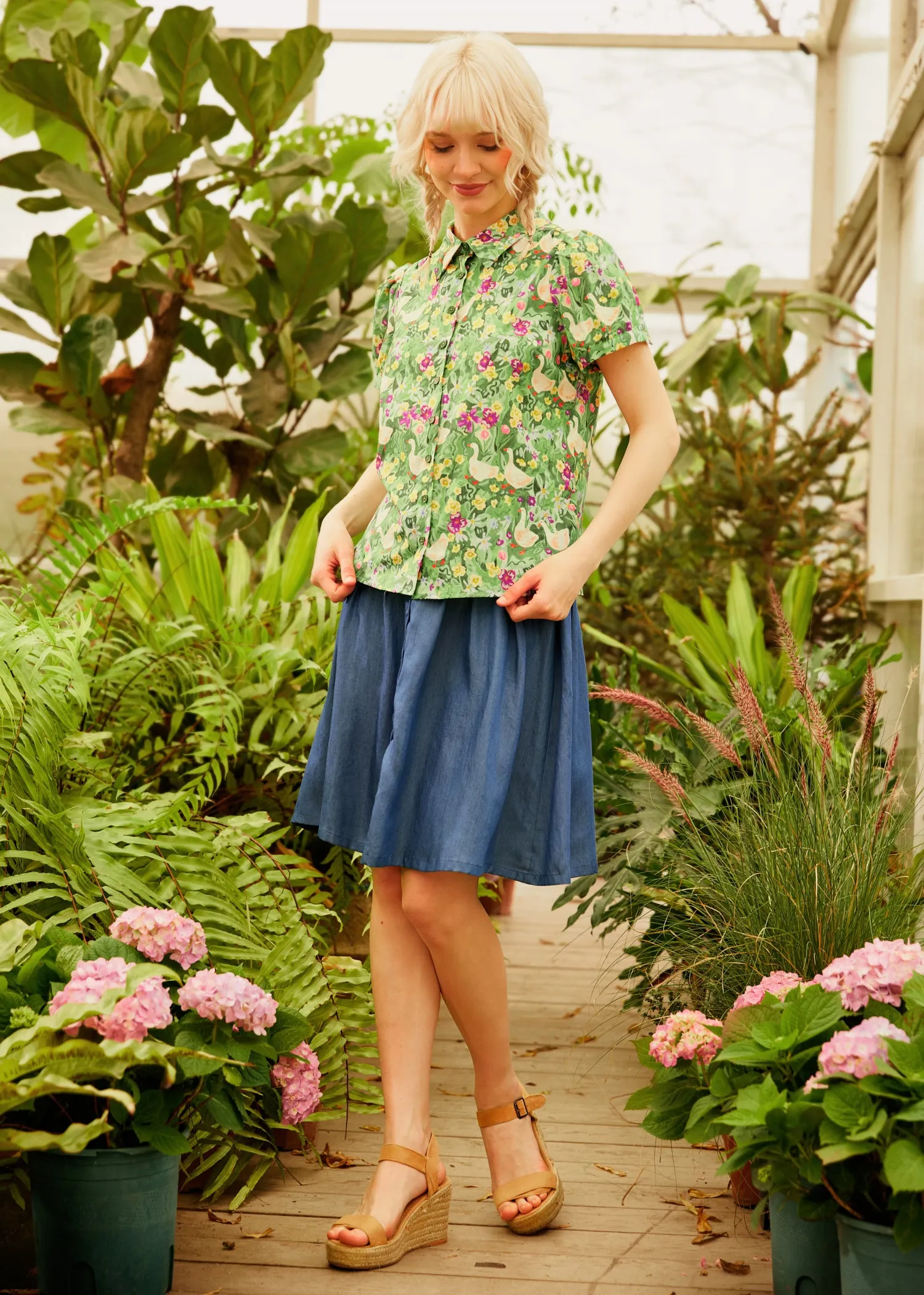 Goose in Bloom Button-Up Top sold by Modcloth product image thumbnail 2