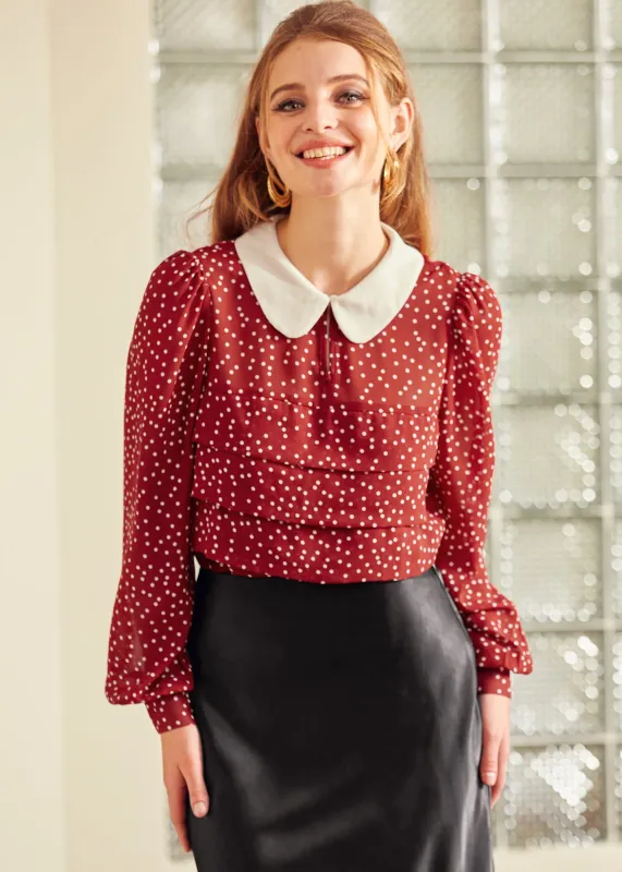 Essence of Every Era Pan Collar Blouse (Final Sale) sold by Modcloth