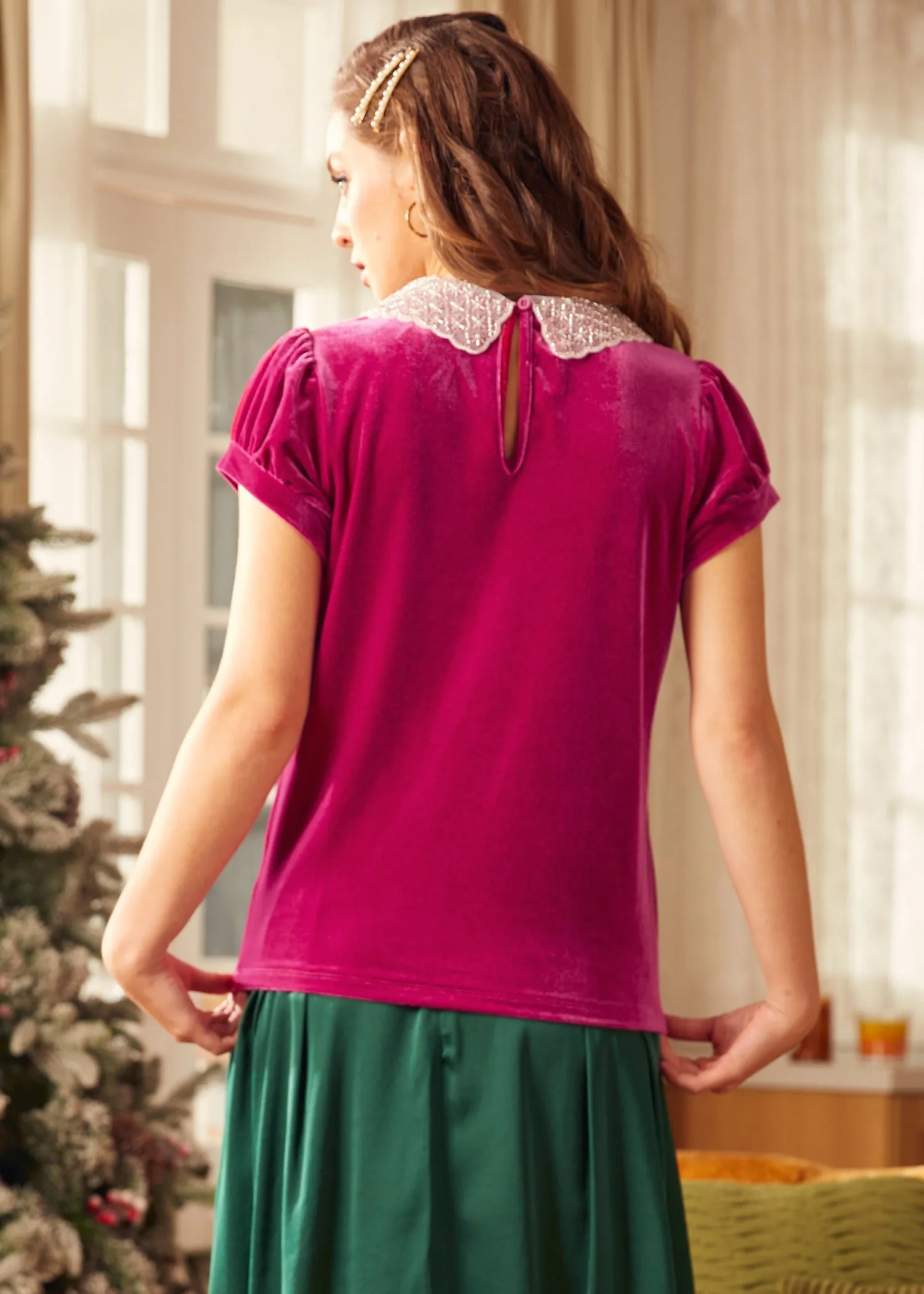 Diner Delight Peter Pan Collar Top sold by Modcloth product image thumbnail 3