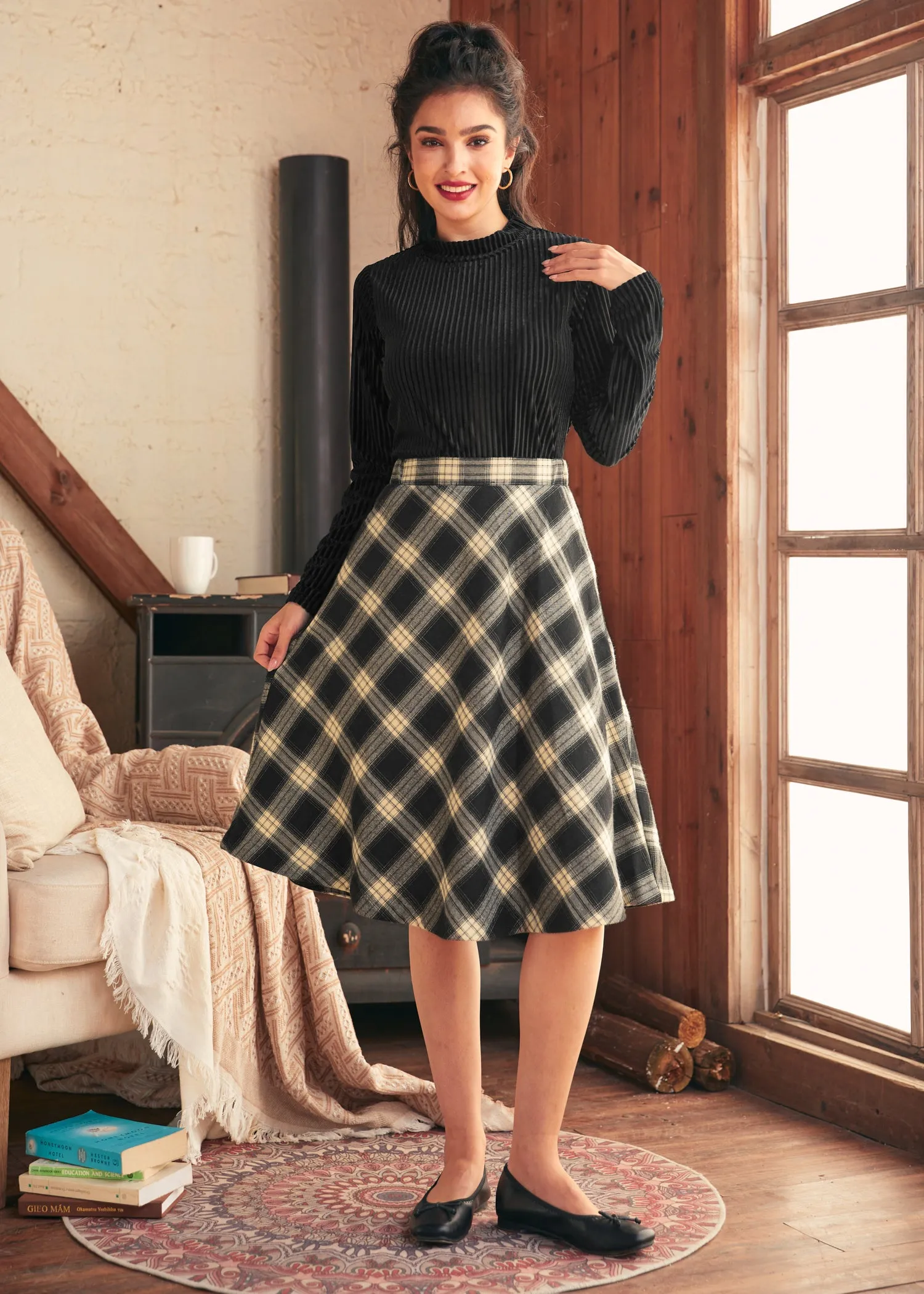 Golden Hour Gal Midi Skirt sold by Modcloth product image thumbnail 2