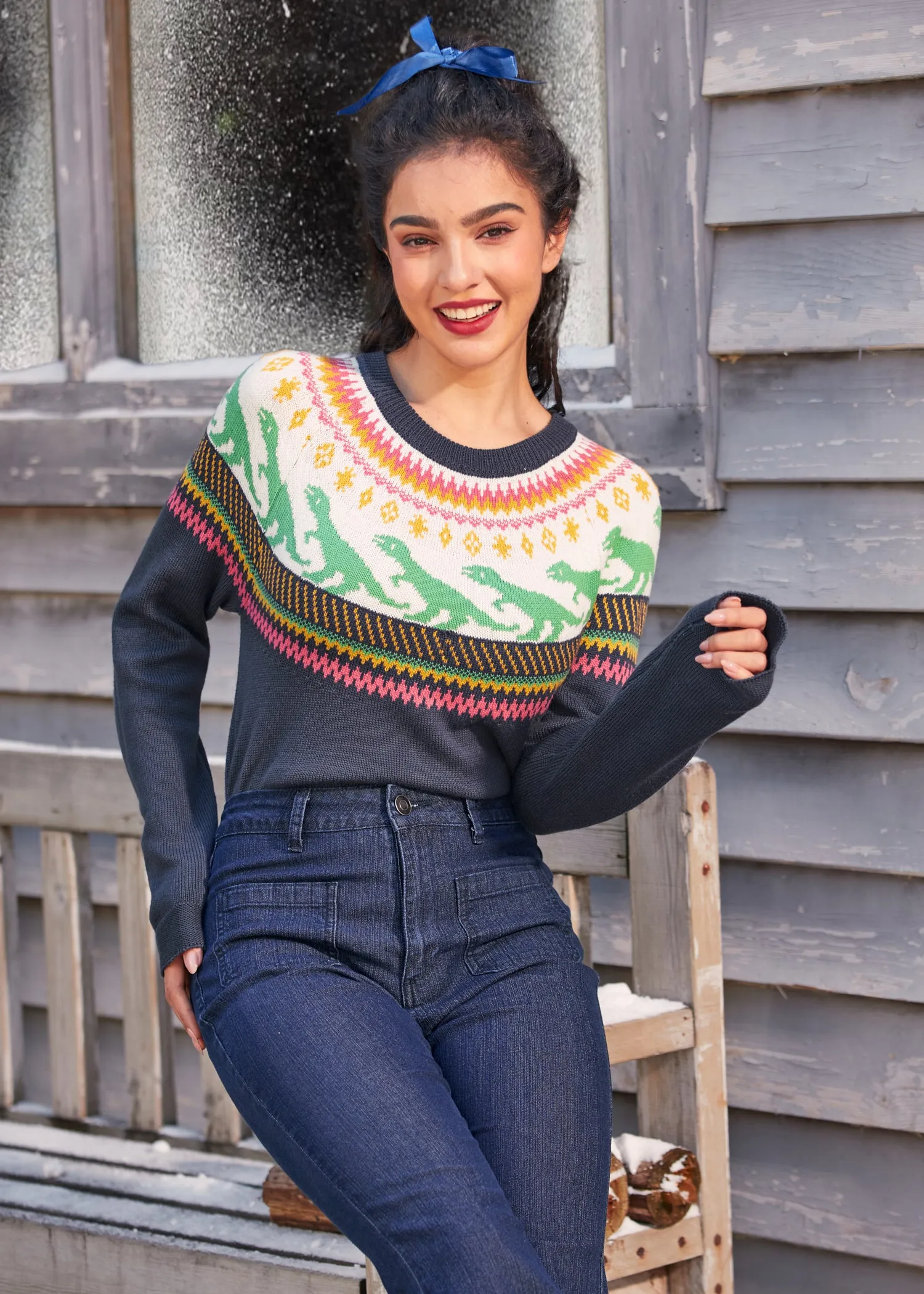 Retro Charm Raglan Sweater sold by Modcloth product image thumbnail 3