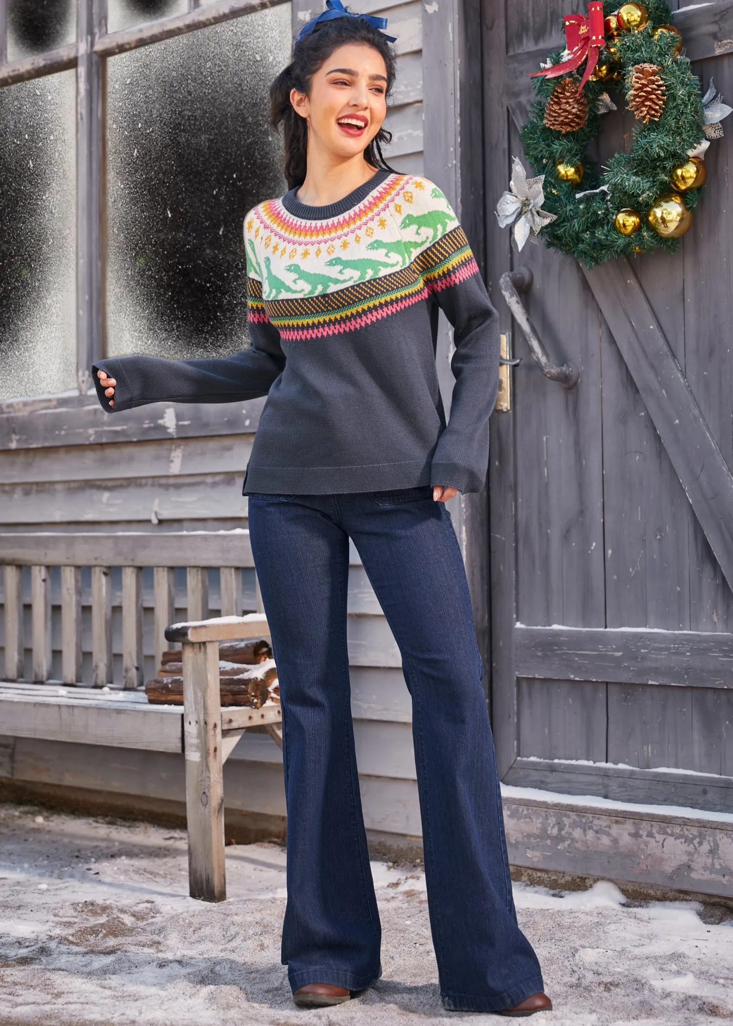 Retro Charm Raglan Sweater sold by Modcloth product image thumbnail 4