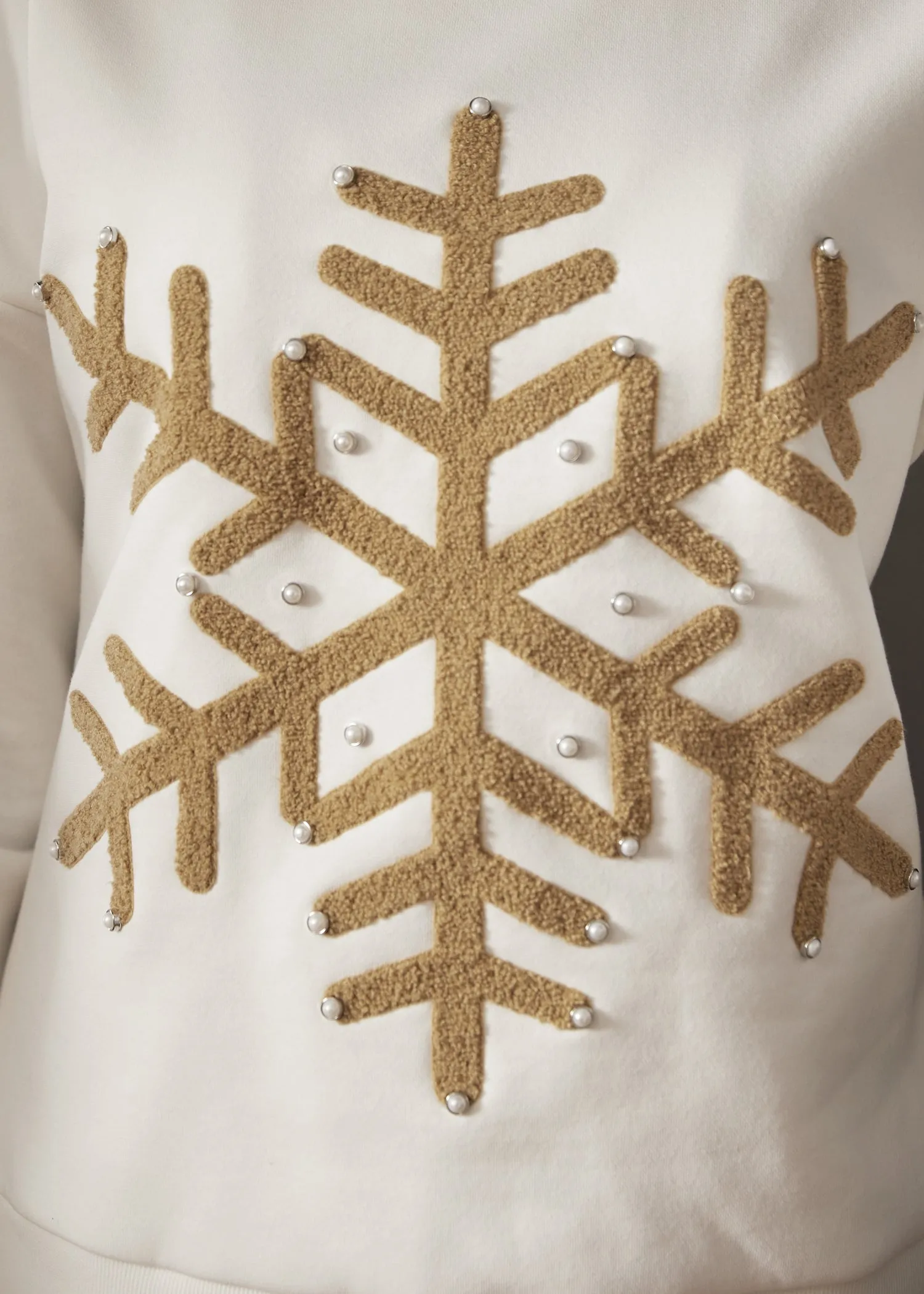 Winter's Whisper Snowflake Sweatshirt sold by Modcloth product image thumbnail 5