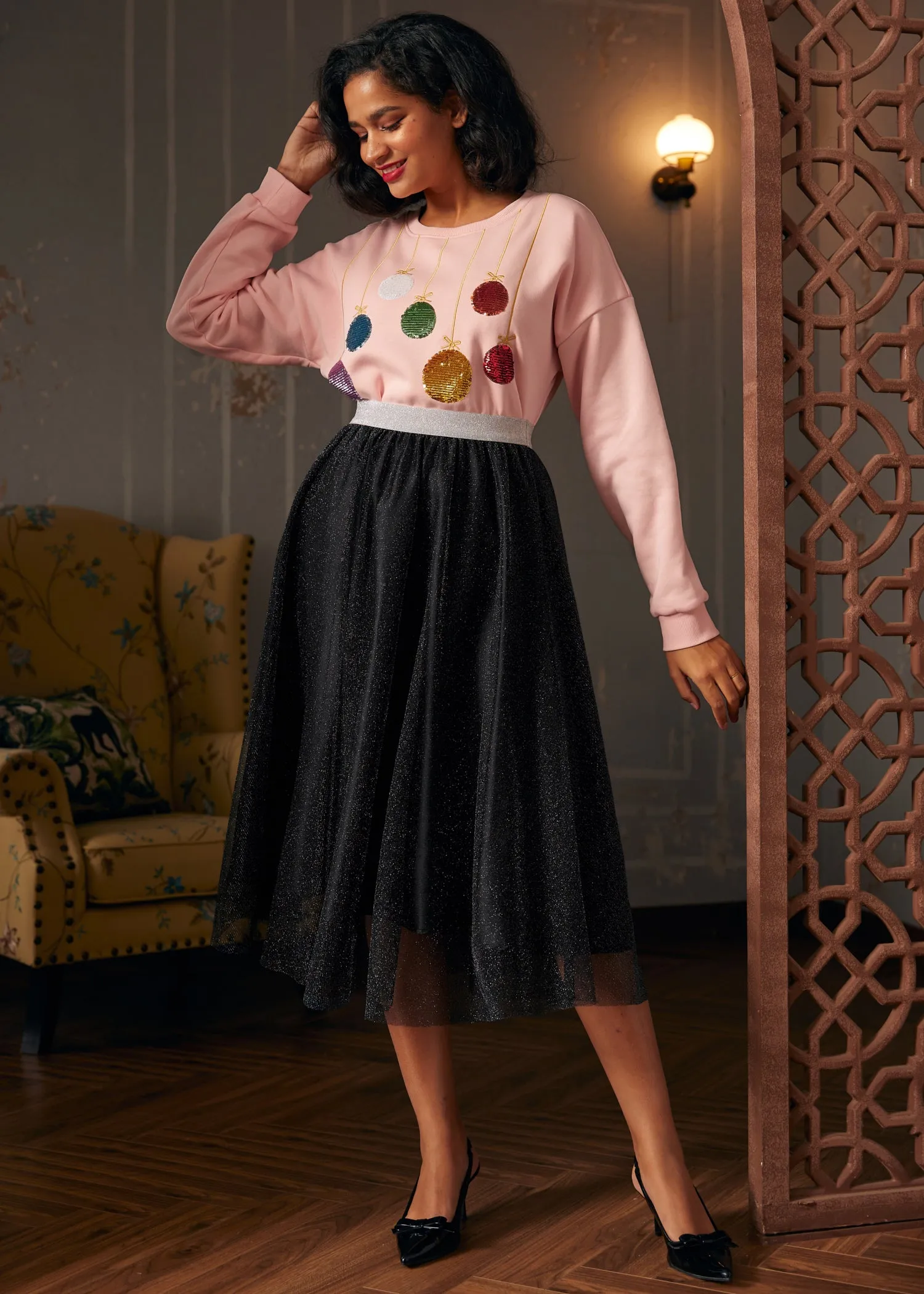 Festive Folly Ball Sweatshirt sold by Modcloth product image thumbnail 2