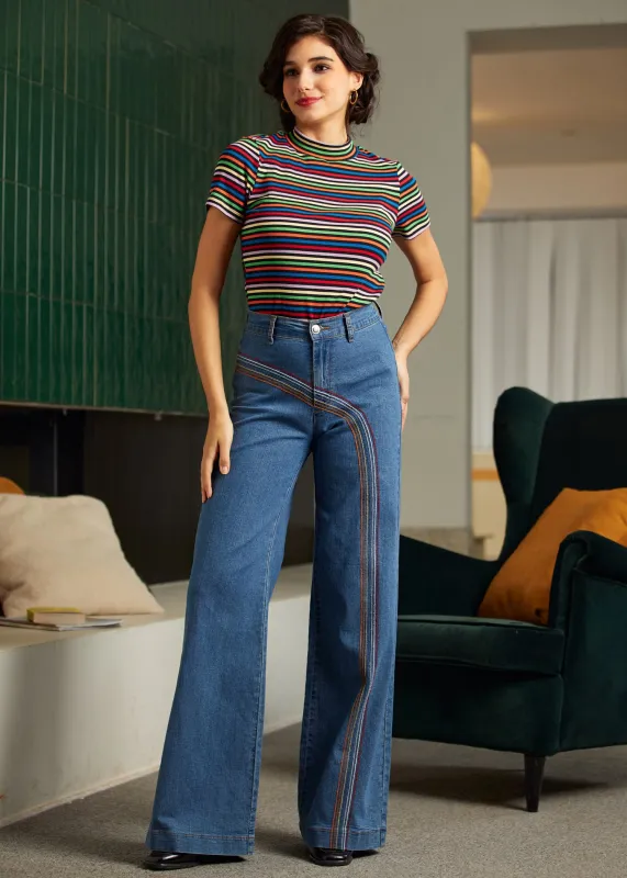 Whispers of Autumn Mock Neck Top sold by Modcloth