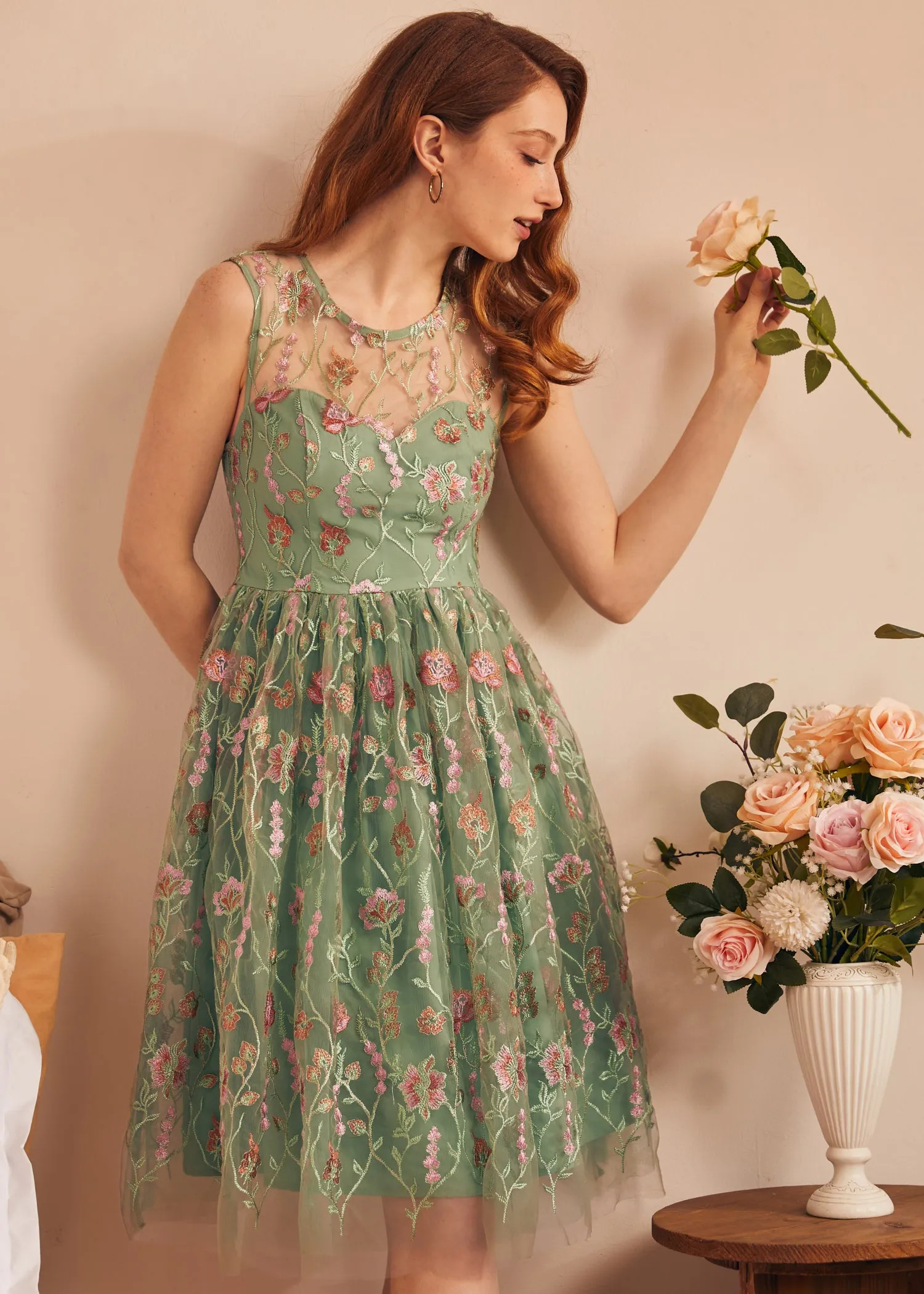 Mystique Mirage Fit & Flare Dress sold by Modcloth