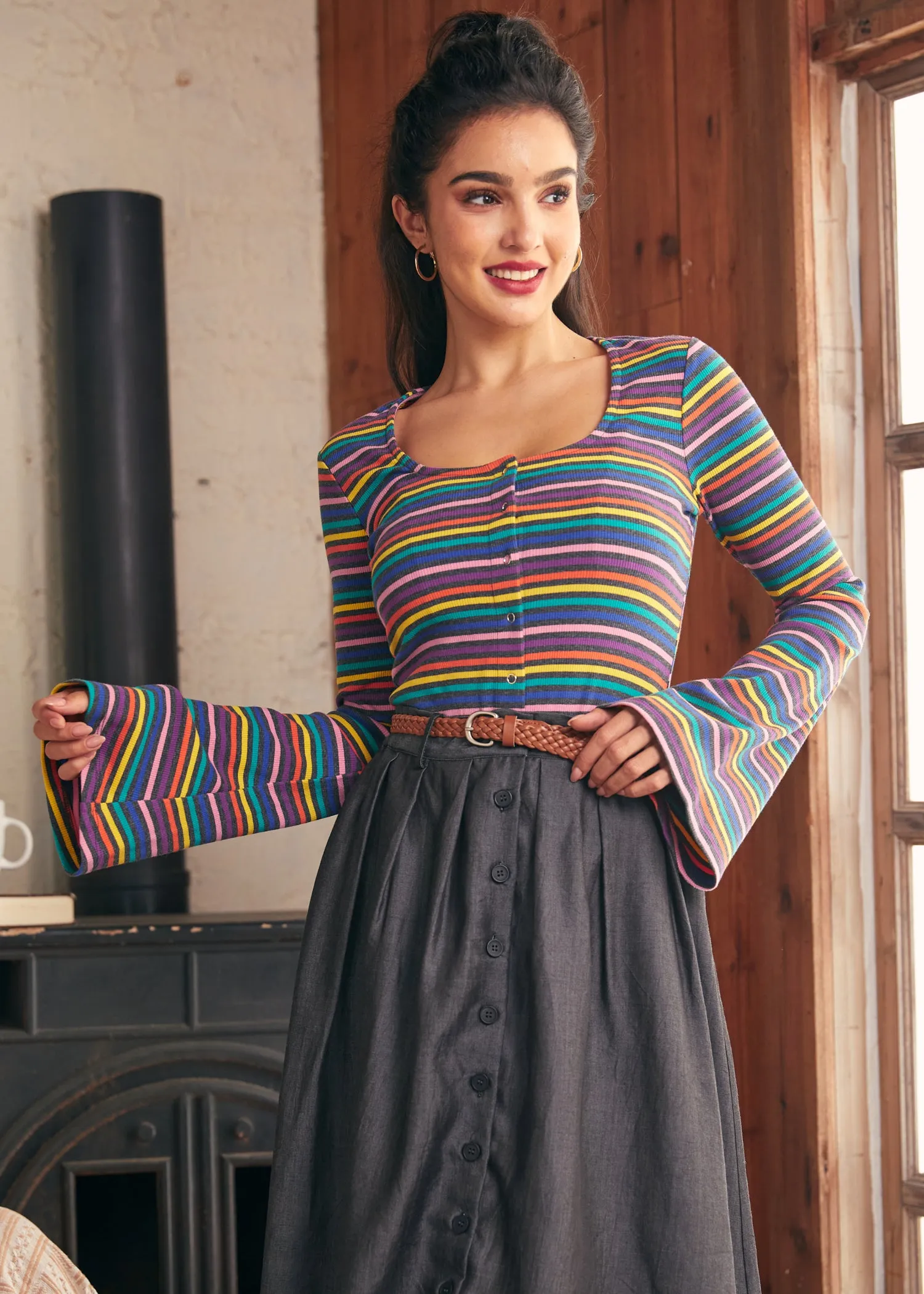 Lost in Love Bell Sleeve Top sold by Modcloth product image thumbnail 5