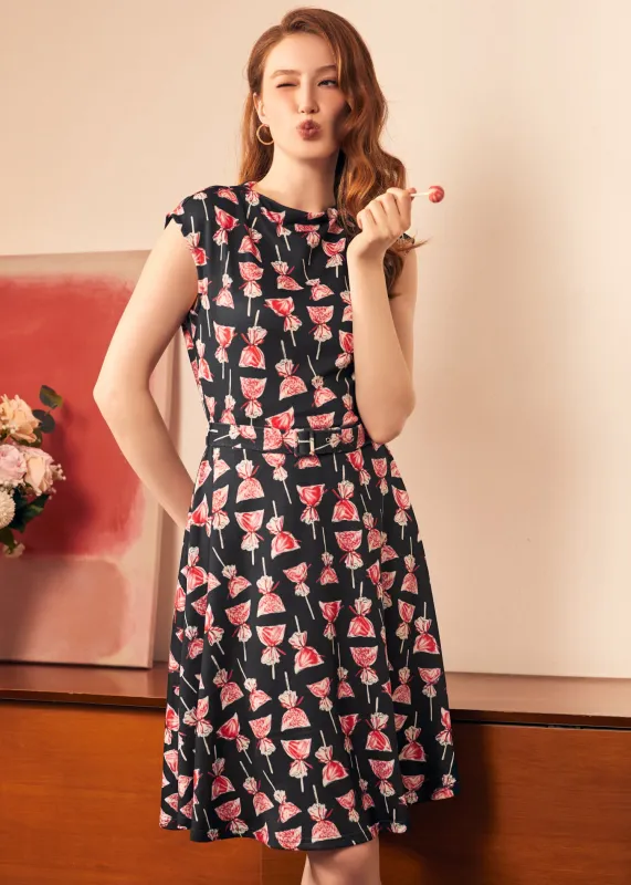 Eclipse Elegance Fit & Flare Dress sold by Modcloth