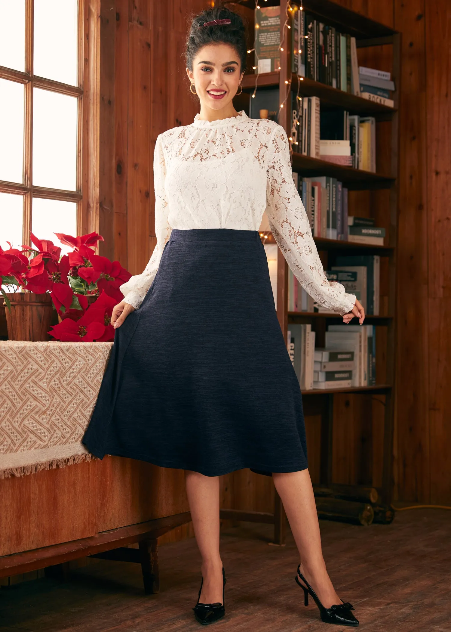 Excellence Attained Knit Midi Skirt sold by Modcloth